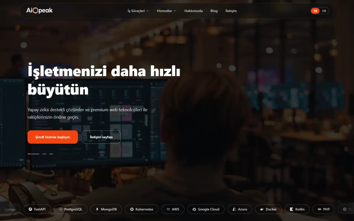 AiOpeak web sitesi